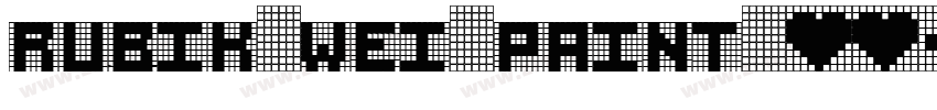 rubik wei paint 12字体转换